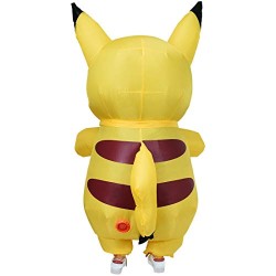Fantasia Pikachu Pokemon Inflável Adulto Luxo   