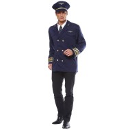 Fantasia Piloto de Avião Adulto Clássico