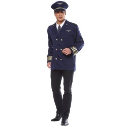 Fantasia Piloto de Avião Adulto Clássico