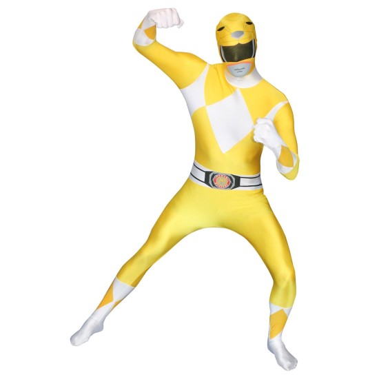 Fantasia Power Rangers Amarelo Luxo