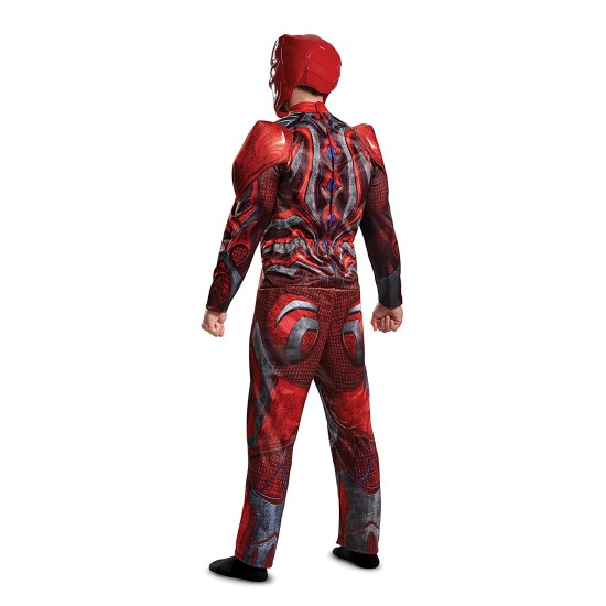 Fantasia Power Rangers Vermelha Filme Adulto Luxo