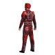 Fantasia Power Rangers Vermelha Filme Adulto Luxo