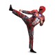Fantasia Power Rangers Vermelha Filme Adulto Luxo