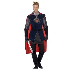 Fantasia Rei Arthur Medieval Adulto Luxo