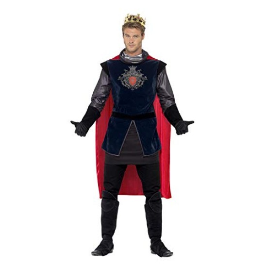 Fantasia Rei Arthur Medieval Adulto Luxo