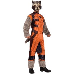 Fantasia Rocket Raccoon Guardiões da Galáxia Adulto Luxo 