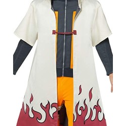 Fantasia Roupão Naruto Hokage Anime Uzumaki Luxo Adulto