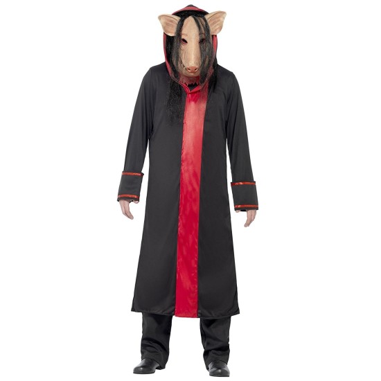Fantasia Saw Pig de Jogos Mortais Adulto Luxo