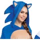 Fantasia Sonic the Hedgehog Luxo Macacão Clássico Adulto