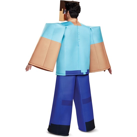 Fantasia Steve Minecraft Luxo Adulto