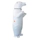 Fantasia Urso Polar Inflável Adulto Luxo   