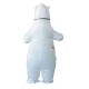 Fantasia Urso Polar Inflável Adulto Luxo   