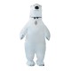 Fantasia Urso Polar Inflável Adulto Luxo   