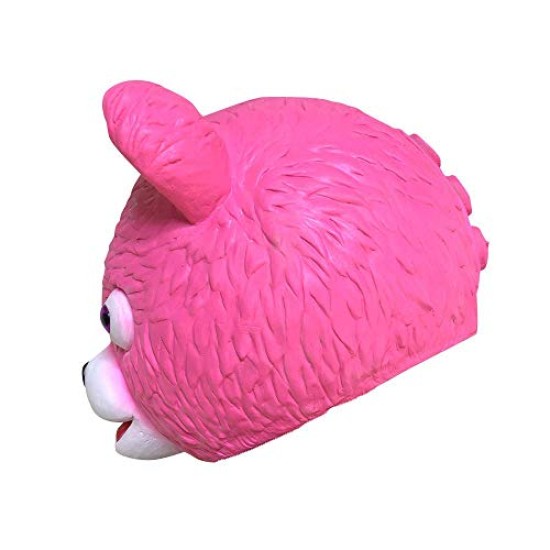 Máscara Fortnite Urso Rosa Adulto Luxo