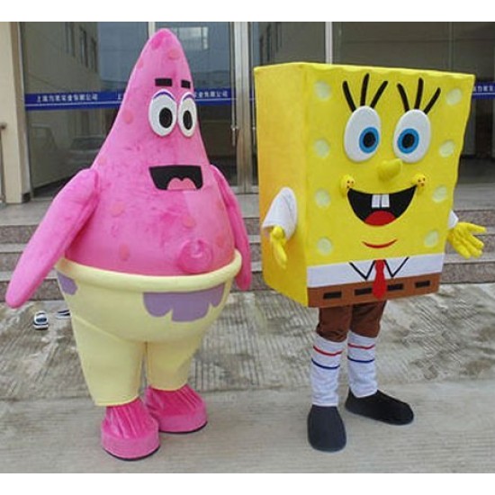 Mascote Bob Esponja Adulto