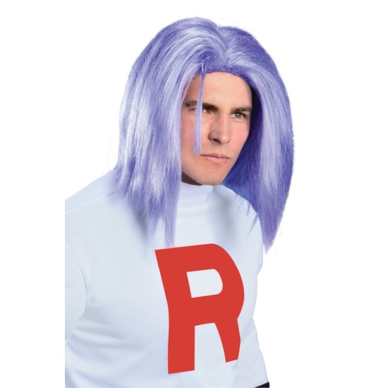 Peruca do Pokemon Rocket James Adulto