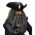 Peruca e Barba do Pirata Barba Negra Piratas do Caribe
