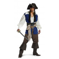 Fantasia Jack Sparrow Piratas do Caribe Adulto Luxo