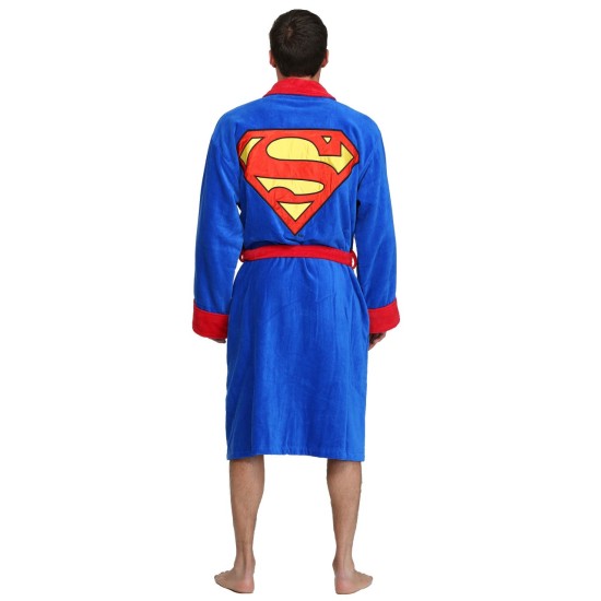 Roupão do Super Homem Adulto Luxo