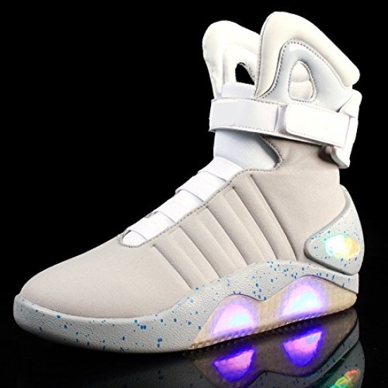 Tênis de Volta para o Futuro Marty Mcfly com Luz Cinza