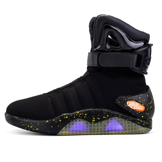 Tênis de Volta para o Futuro Marty Mcfly com Luz Preto