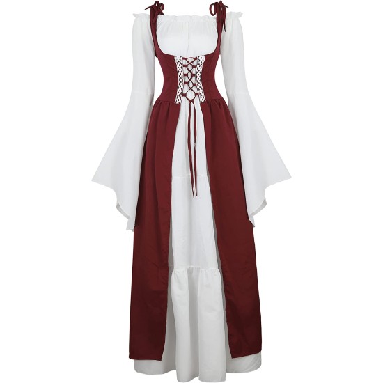 Fantasia Camponesa Vitoriana Medieval Adulto Feminino
