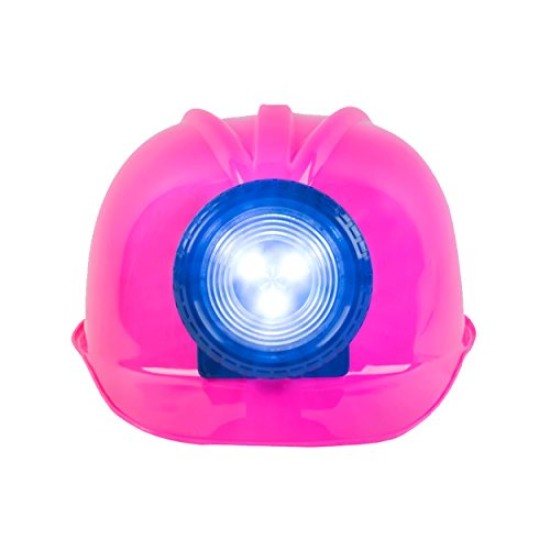 Chapéu Capacete de Engenheiro Construtor Rosa Infantil Luxo