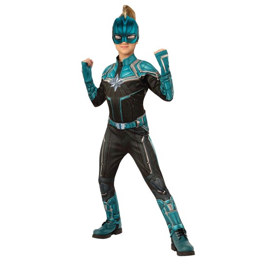 Fantasia Capitã Marvel Kree infantil Luxo
