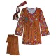 Fantasia de Hippie Paz e Amor Infantil