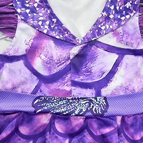Fantasia Descendentes 3 Disney Mal Dragão Infantil Vestido