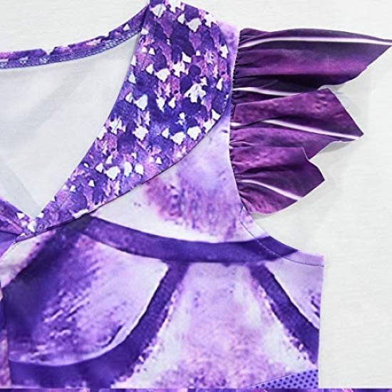 Fantasia Descendentes 3 Disney Mal Dragão Infantil Vestido