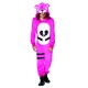 Fantasia Fortnite Urso Rosa Infantil Luxo