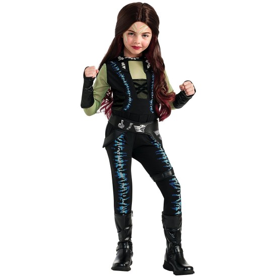 Fantasia Gamora Guardiões da Galáxia 2 Infantil