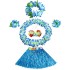 Fantasia Havaiana Clássico Azul Infantil 
