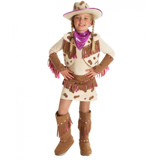 Fantasia Infantil Cowboy Cowgirl Pink Country
