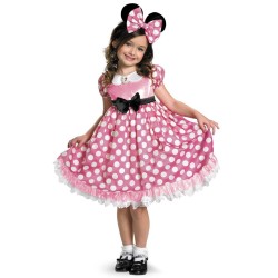 Fantasia Infantil Minnie Mouse que se Ilumina no Escuro
