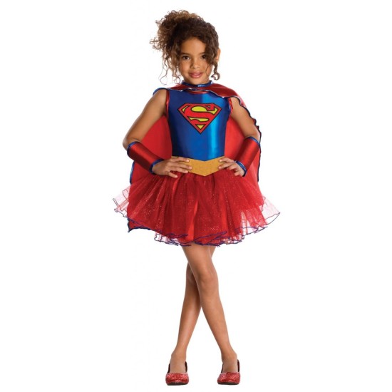 Fantasia Infantil Super Girl Tutu Luxo