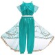 Fantasia Jasmine Luxo Infantil Clássica Luxo