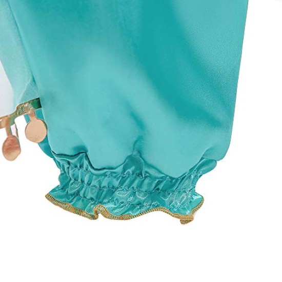 Fantasia Jasmine Luxo Infantil Clássica Luxo