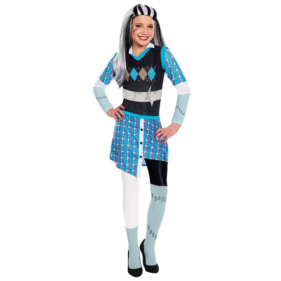 Fantasia Monster High Frankie Stein Infantil Sofisticada