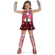 Fantasia Mulher Maravilha Infantil Rosa
