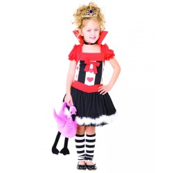 Fantasia Rainha de Copas Infantil Luxo