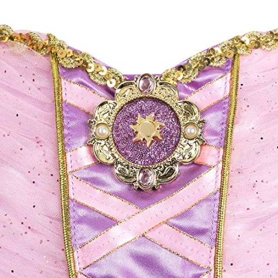 Fantasia Rapunzel Enrolados Disney Infantil Elite