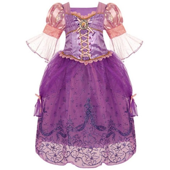 Fantasia Rapunzel Enrolados Disney Infantil Luxo