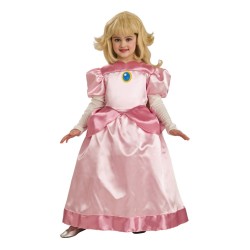 Fantasia Super Mario Bros. Princesa Peach Infantil luxo
