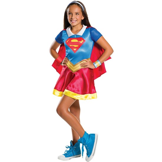 Fantasia SuperGirl Super Garota DC Infantil Luxo