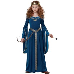Fantasia Vestido Princesa Medieval Luxo Infantil
