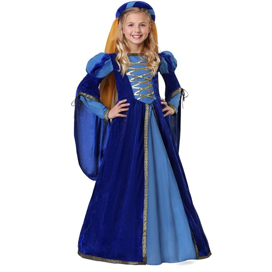 Fantasia Vestido Princesa Medieval Renascentista Luxo Infantil