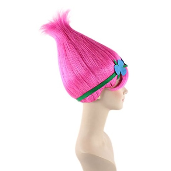 Peruca Princesa Poppy Luxo Infantil