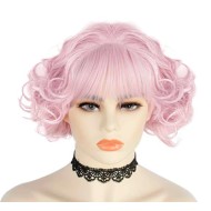 Peruca Rosa Infantil
